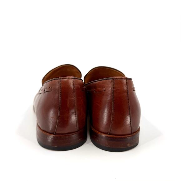 Elanroman Brown Leather Preppy Tassel Loafers main image 8